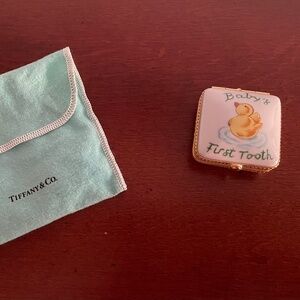 Tiffany & Co Tooth Fairy Pill Box porcelain hand painted in France